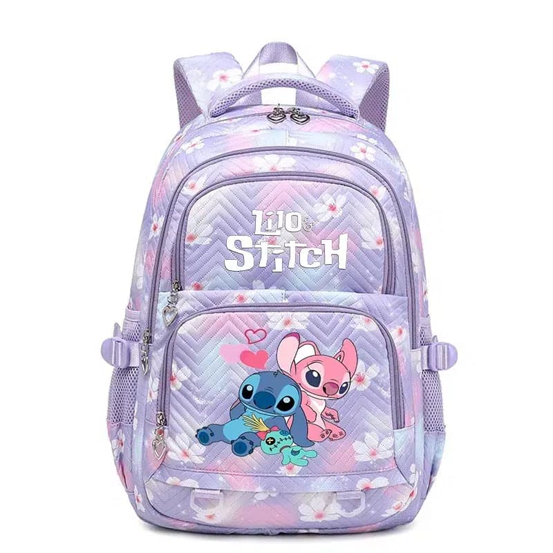 Lilo & Stitch Rugzak Roze-Violet Bloemen