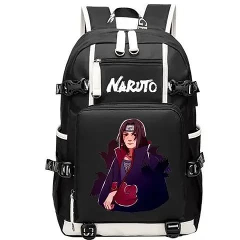 Naruto Rugzak Zwart-Wit Met Personage