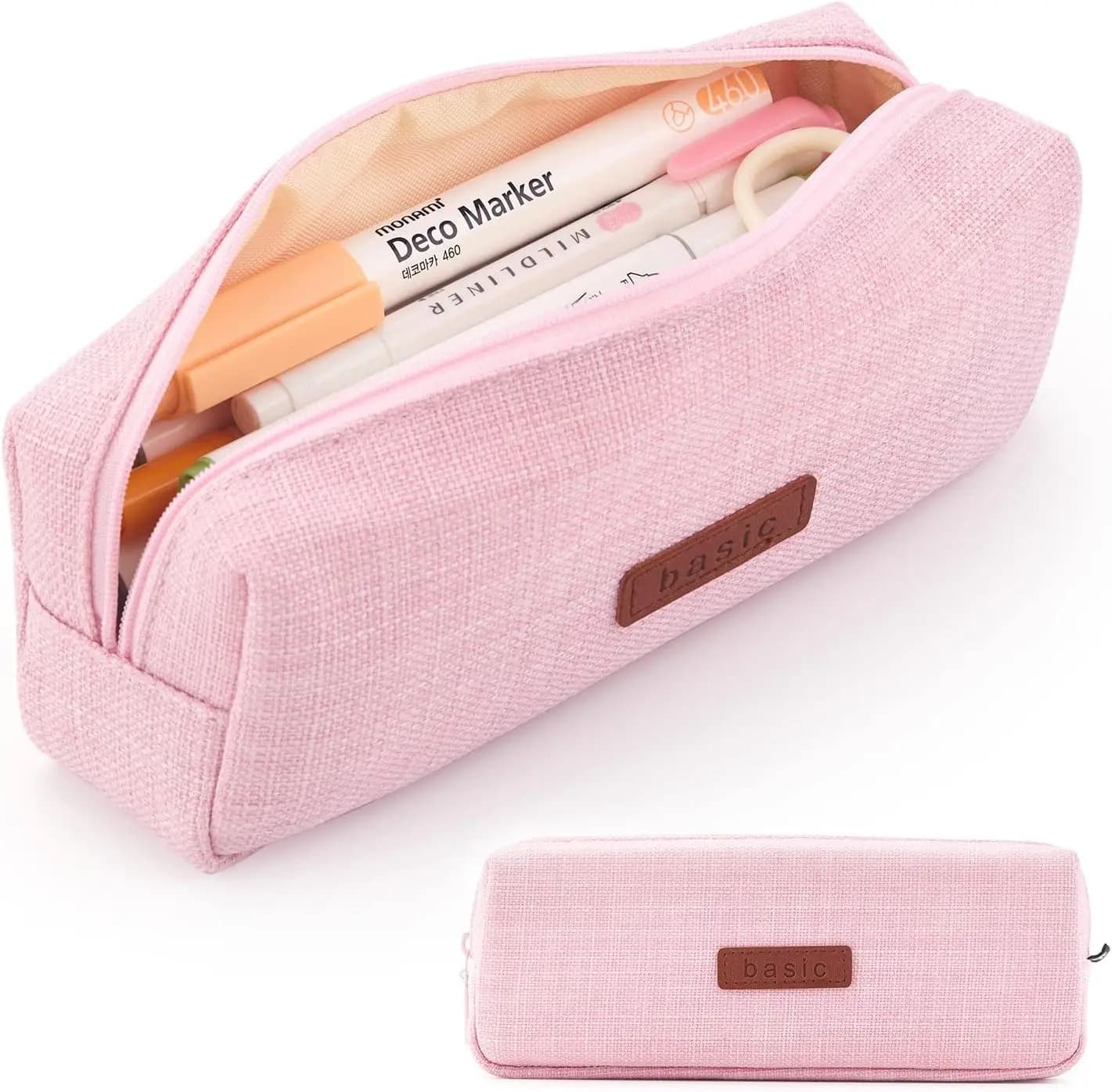 Set van 2 Linnen Etui's Pastel en Zwart
