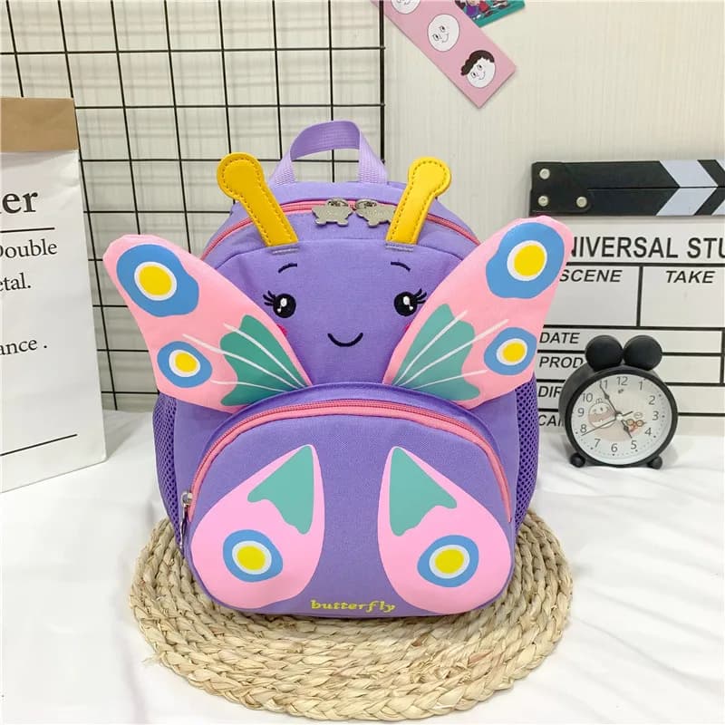 Kinder Rugzak Vlinder Design Met Antennes (Model: Violet)