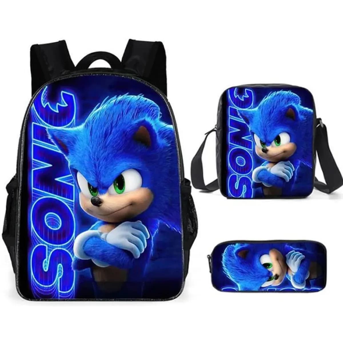 Sonic Rugzakset met Schoudertas en Etui (Model: 2)