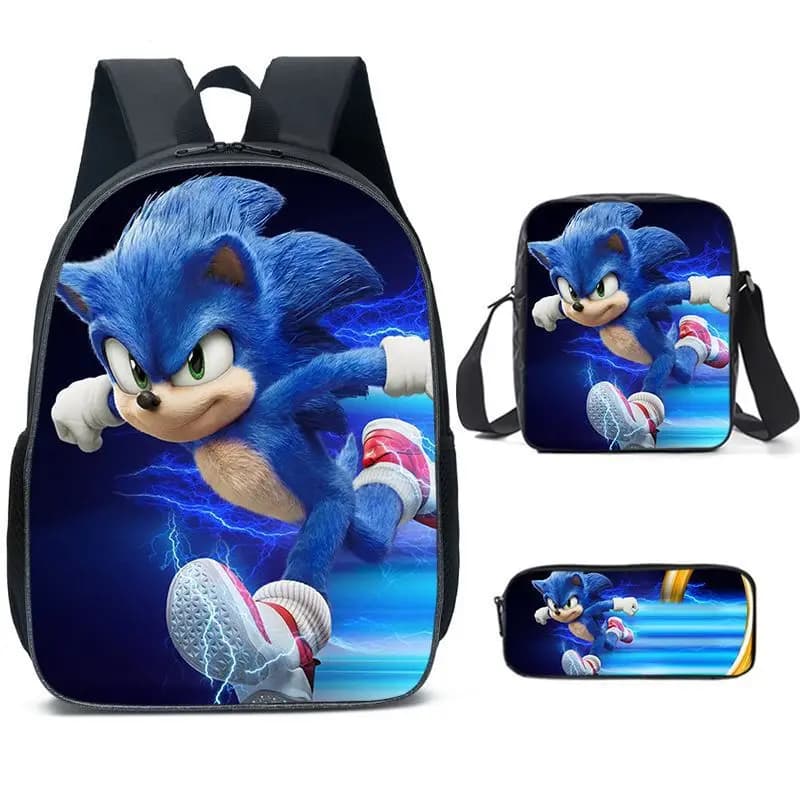 Sonic Rugzakset met Schoudertas en Etui (Model: 6)