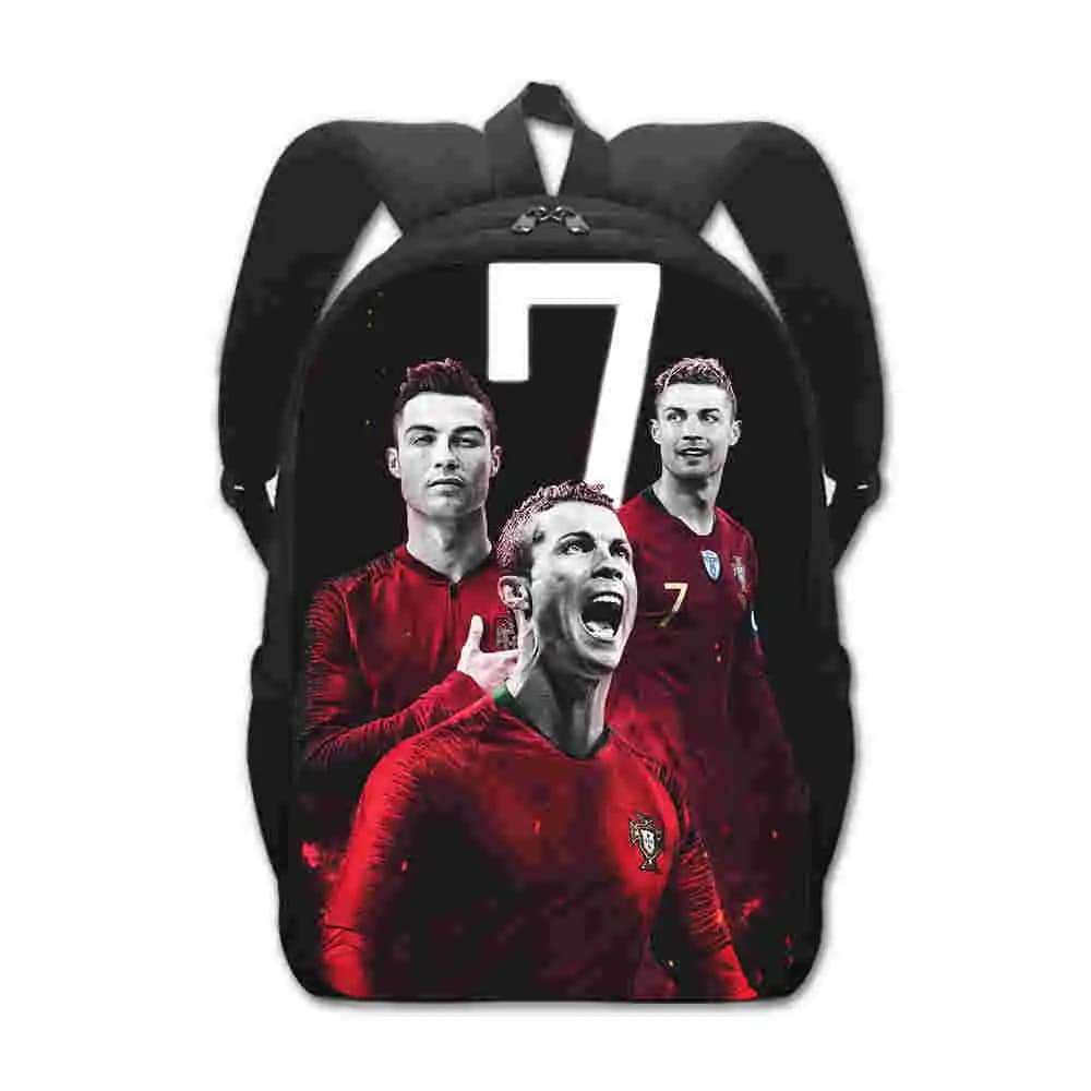 Voetbal Rugzak Zwart Rood Met Nummer 7