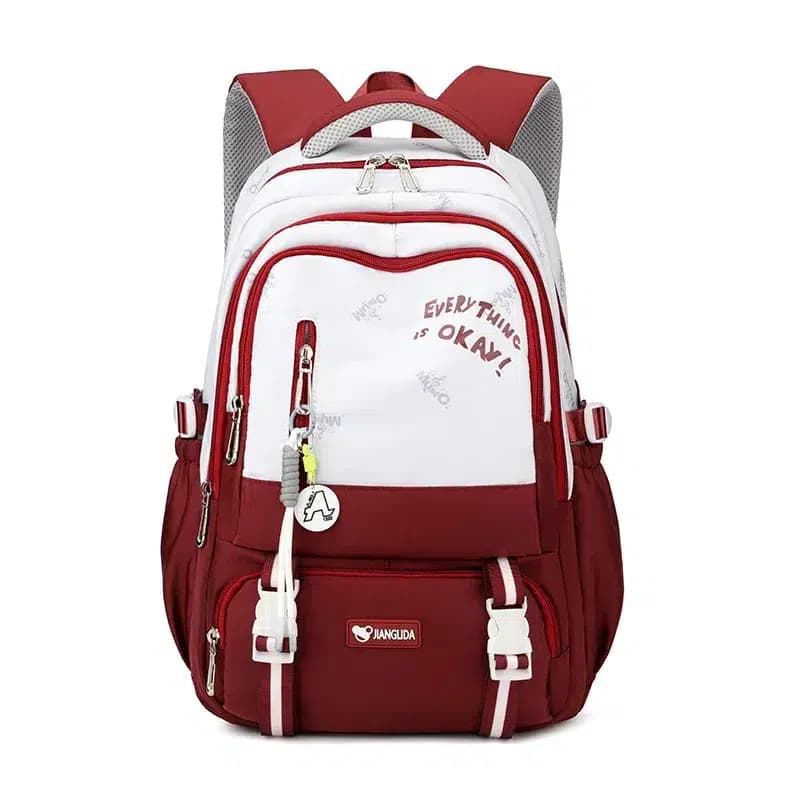 Rugzak Studenten Modern Comfortabel Roze (Model: Rood)