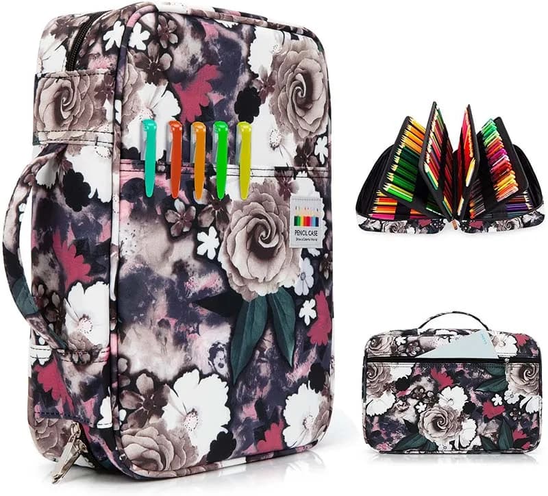 Bloemen Etui Structuur met Compartimenten