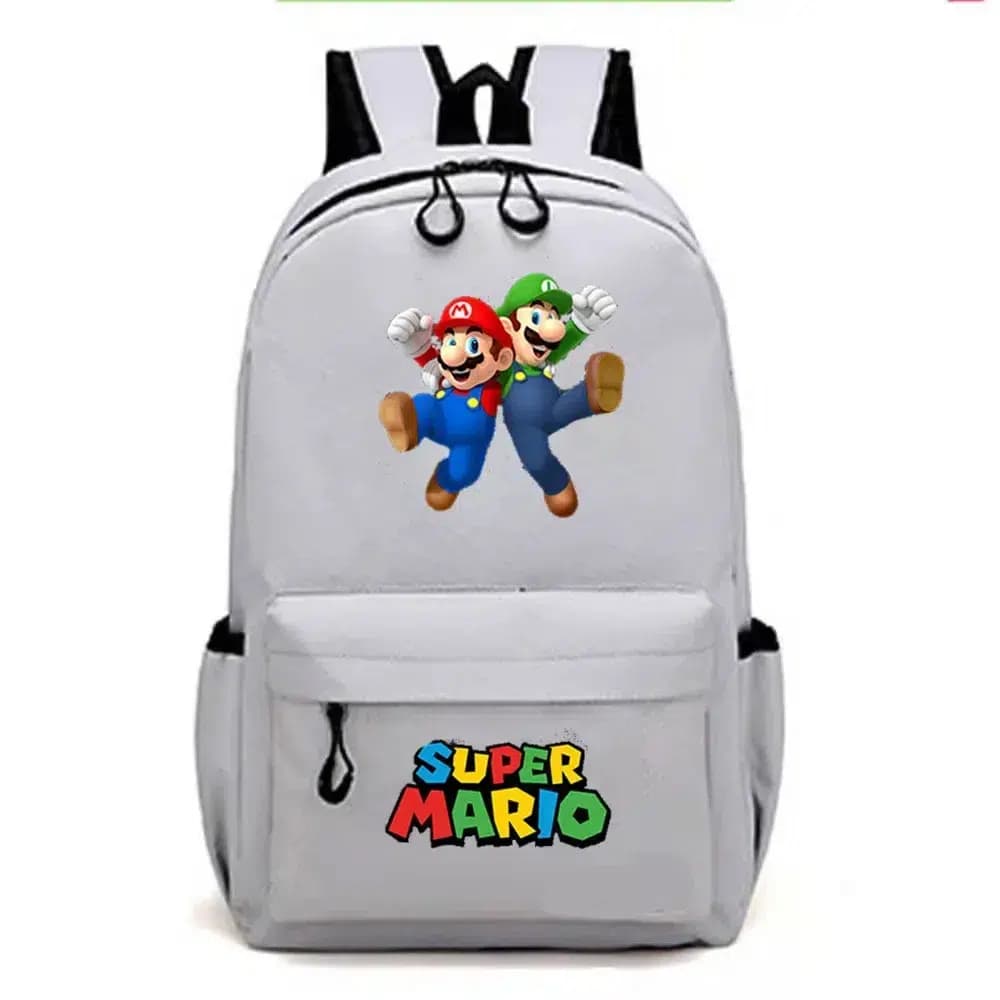 Super Mario Rugzak Grijs met Mario & Luigi