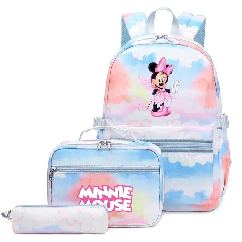 Minnie Mouse Rugtas Set Pastel Kinderen (Model: 2)
