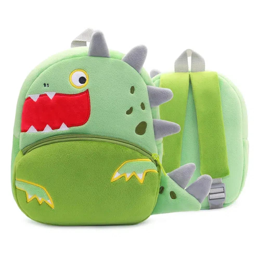 Groene Kinder Rugzak Dinosaurus Design