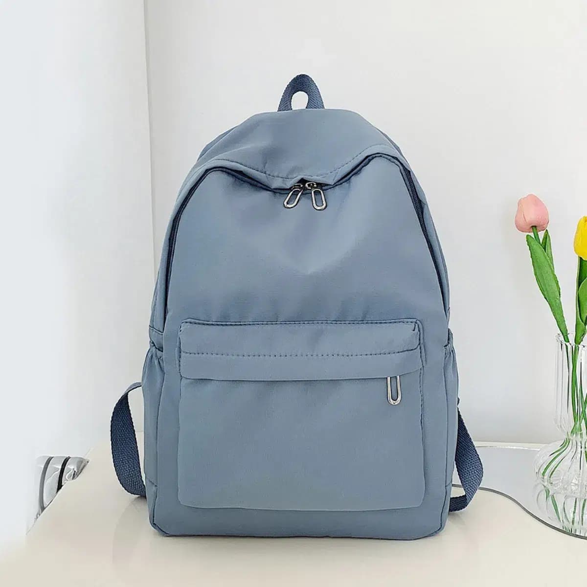Minimalistische Rugzak met Praktische Indeling (Model: Lichtblauw)