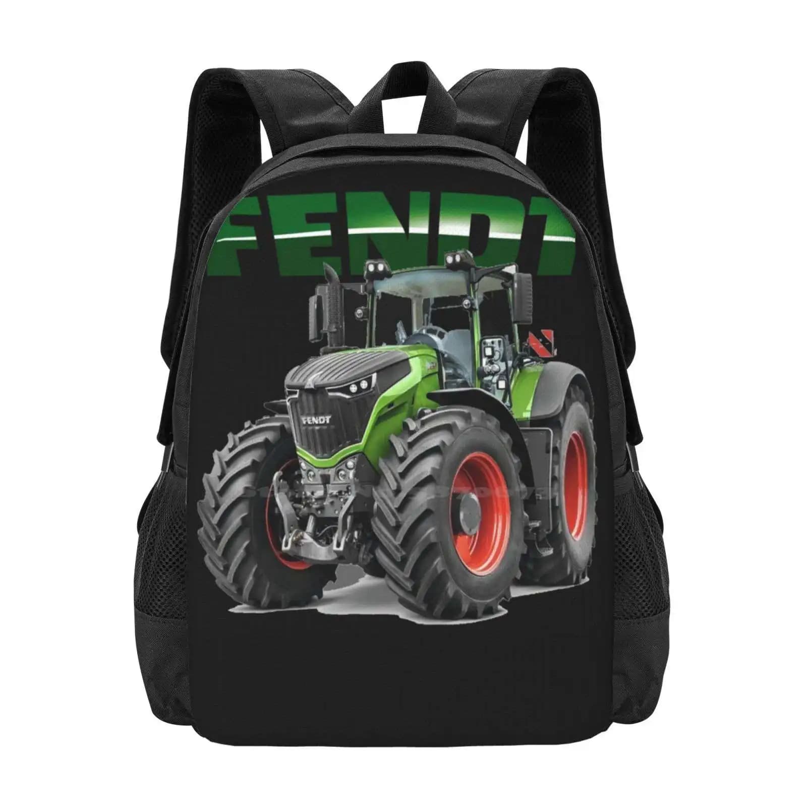 Kinderrugzak Traktor Groen met Rode Details