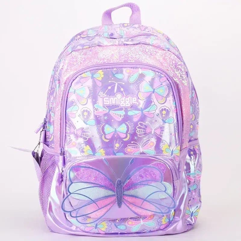 Paarse Kinder Rugzak met Vlinderdesign