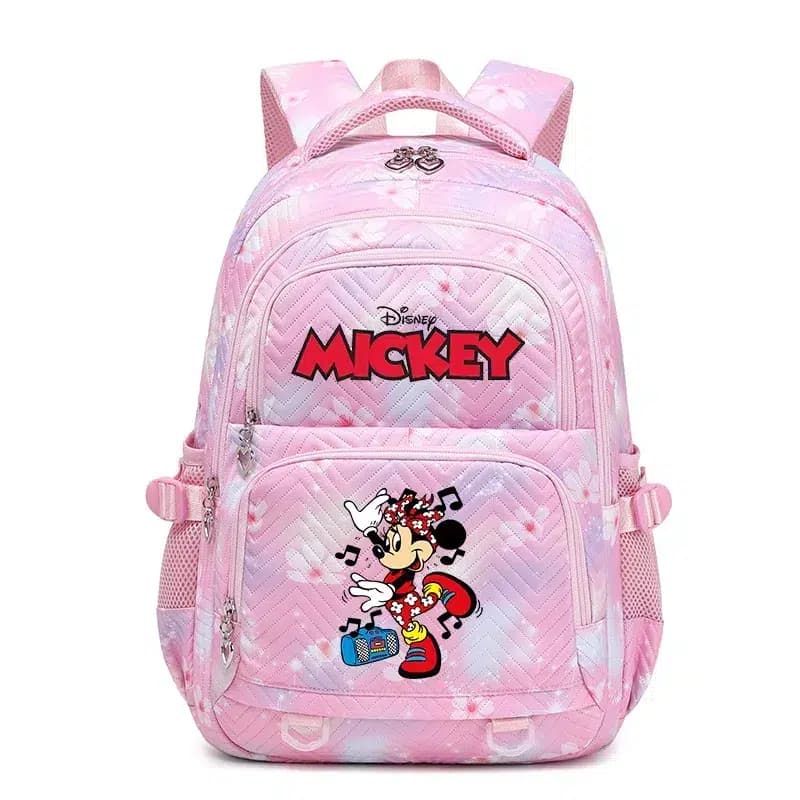 Minnie Mouse roze rugzak met bloemen