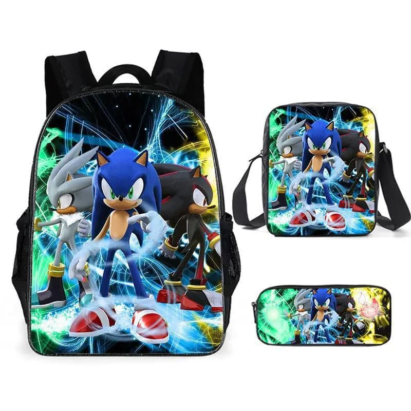 Sonic Rugzakset met Schoudertas en Etui (Model: 3)