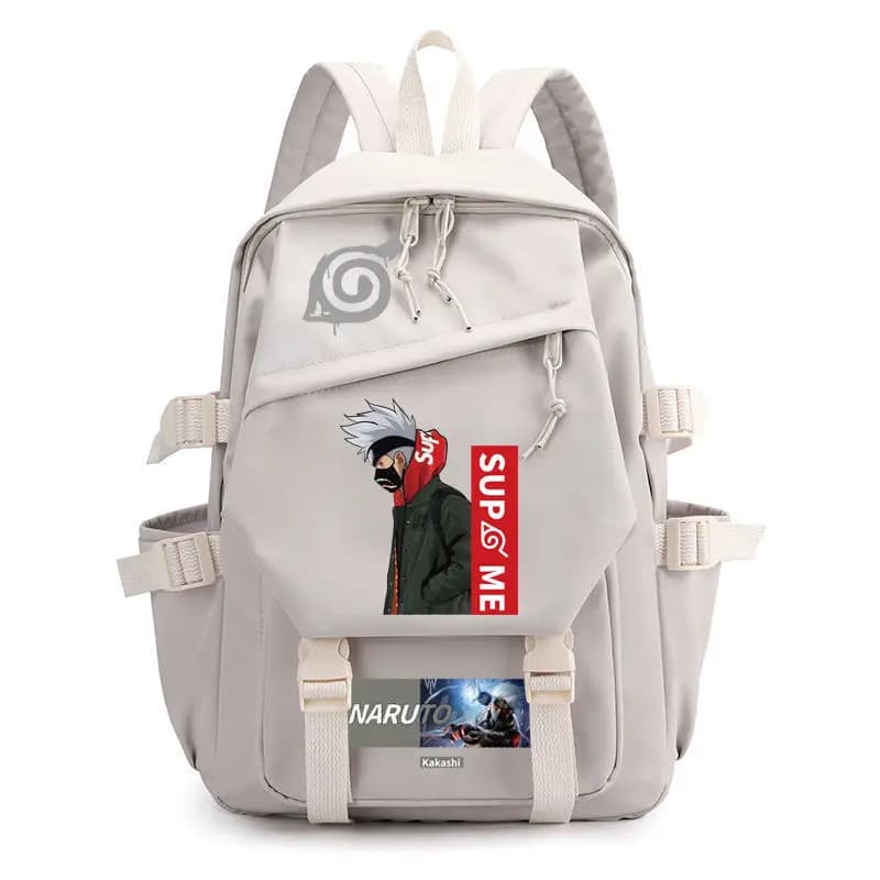 Naruto Rugzak Kakashi Grijs met Logo
