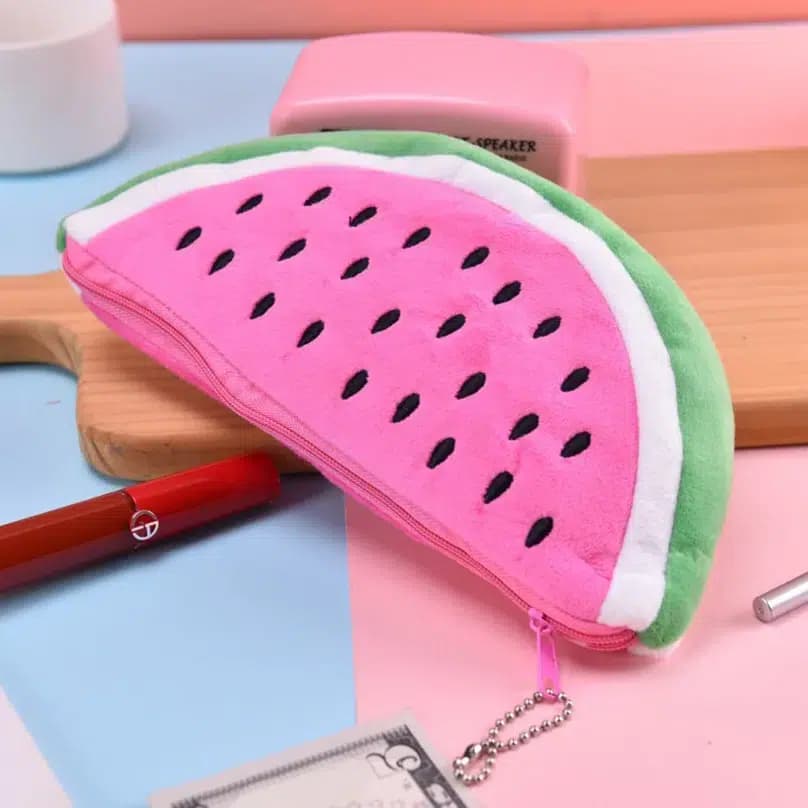 Kawaii Etui Fruitdesign met Ritsluiting