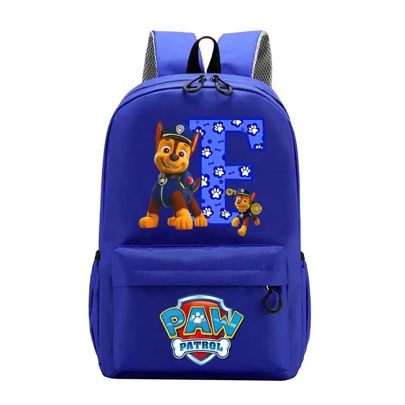 Paw Patrol Rugzak Blauw Met Pootafdrukken (Model: F)
