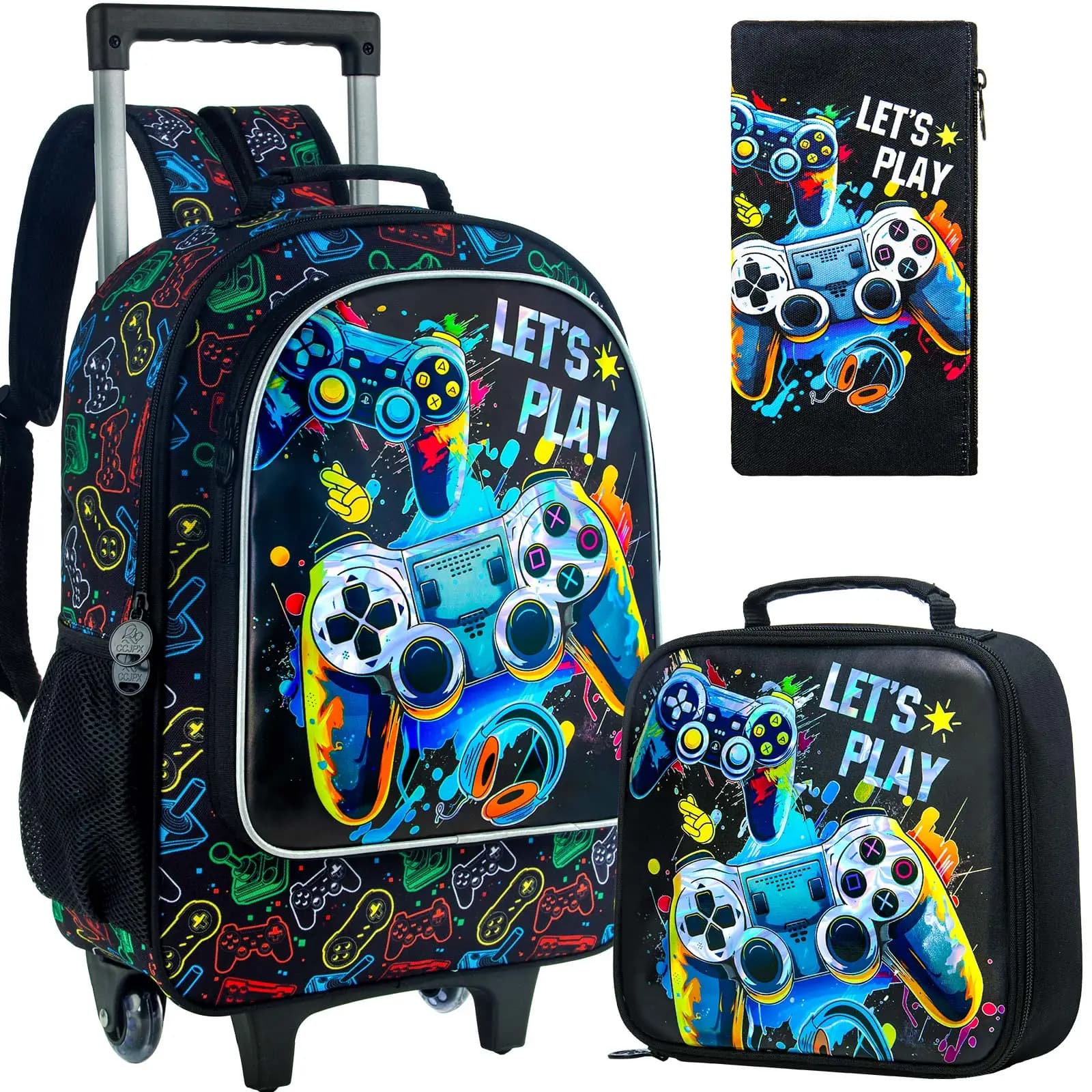Kindertrolley Rugzak Set met Game Controllers