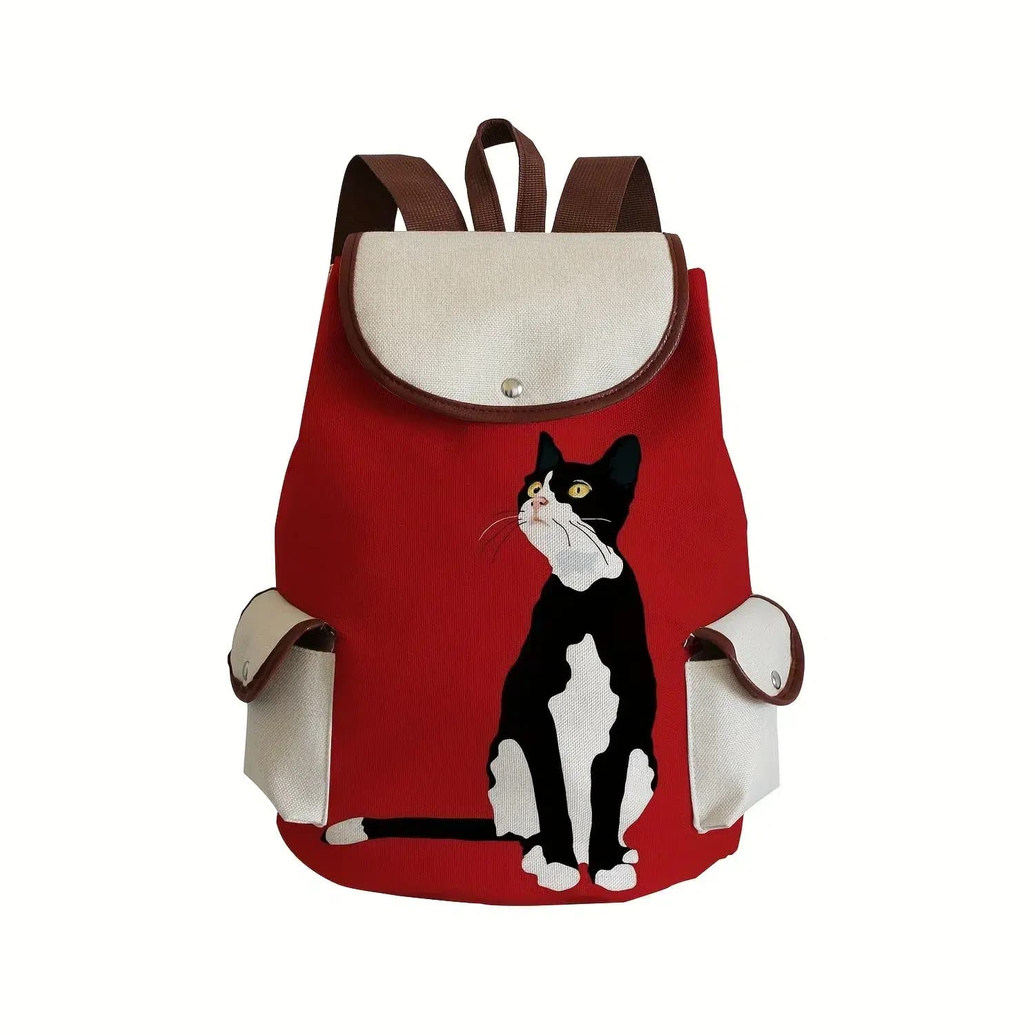 Sfeervolle Rugzak met Kattenillustraties