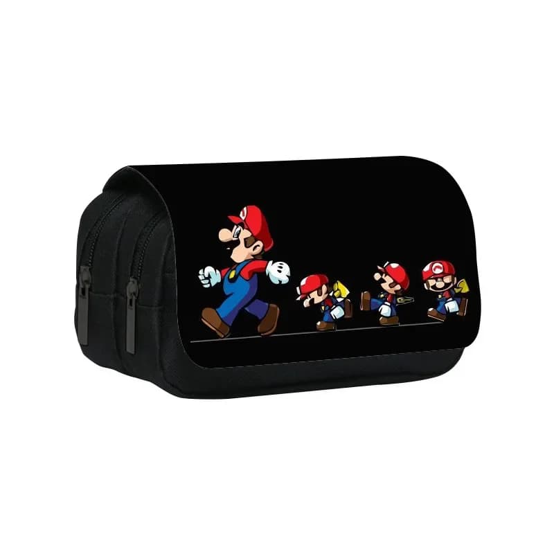 Mario Etui Zwart met Compartimenten
