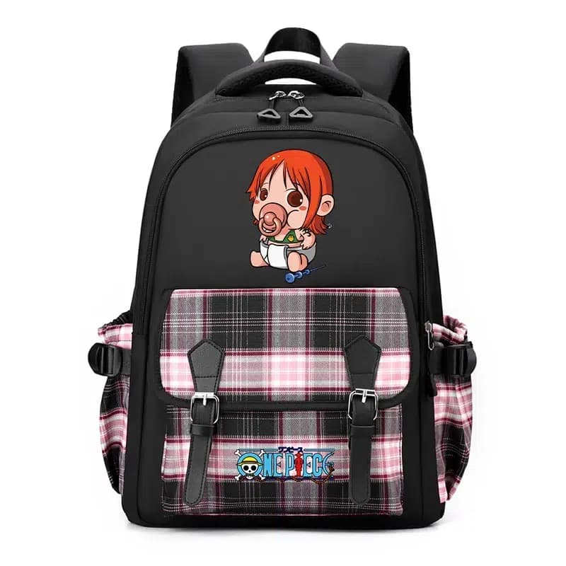 One Piece Rugzak Zwart met Chibi Design