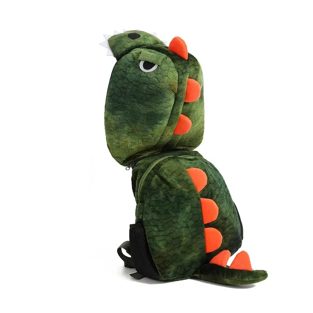 Kinder Rugzak Dinosaurus Design Met Staart (Model: Groen)