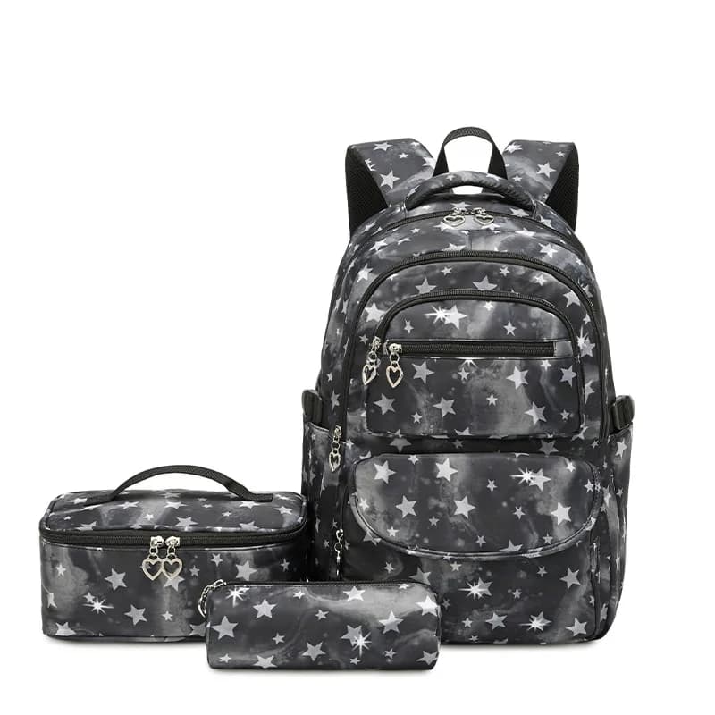 Schoolrugzak met Sterren en Hartjes Charms