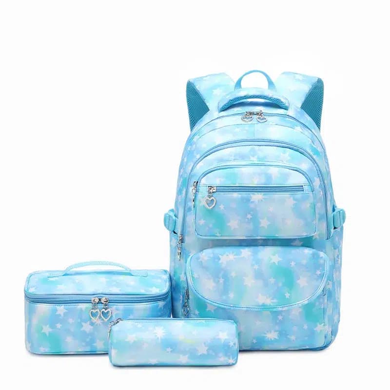 Kawaii Pastel Rugzak Set met Sterren