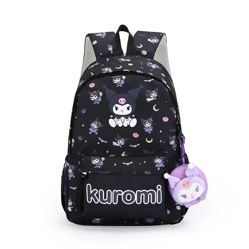 Kuromi Rugzak Zwart met Maan en Sterren