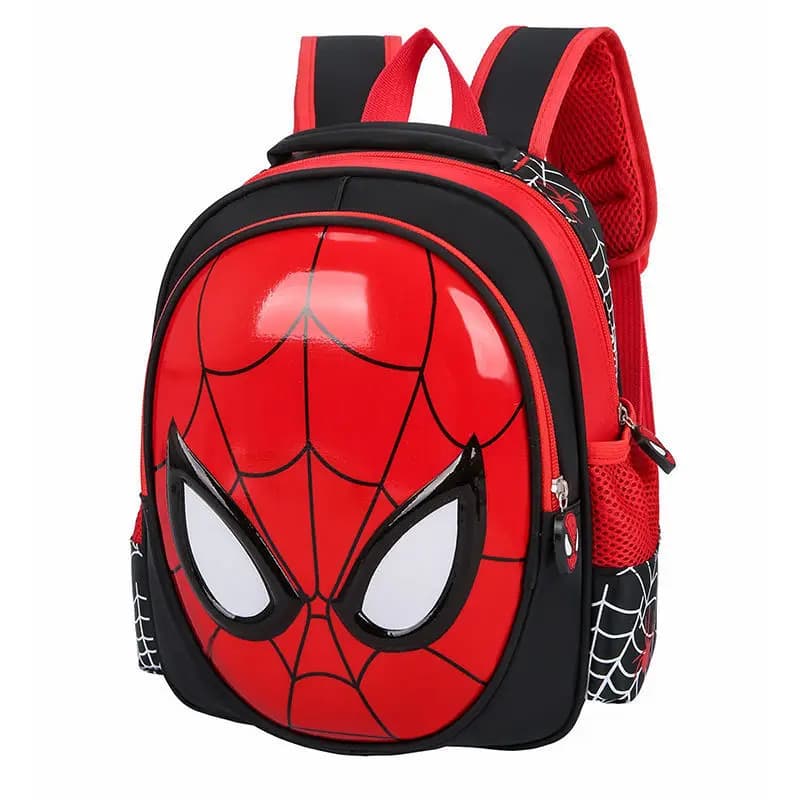 Spiderman Rugzak voor Kinderen met Masker (Model: Zwart)