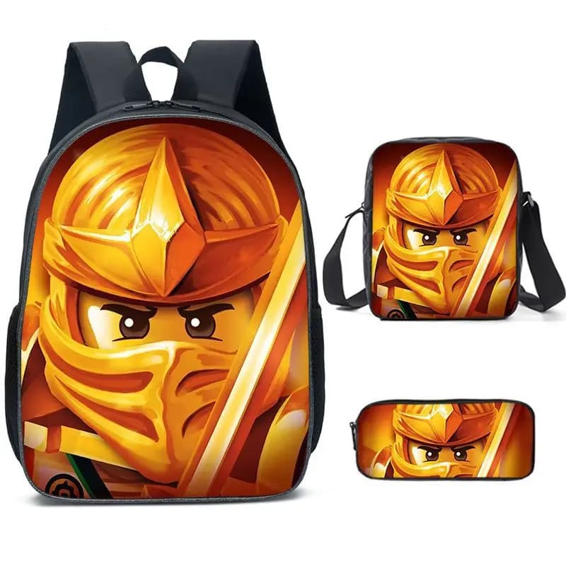 Ninjago Rugzak Set met Schoudertas en Etui (Model: 4)