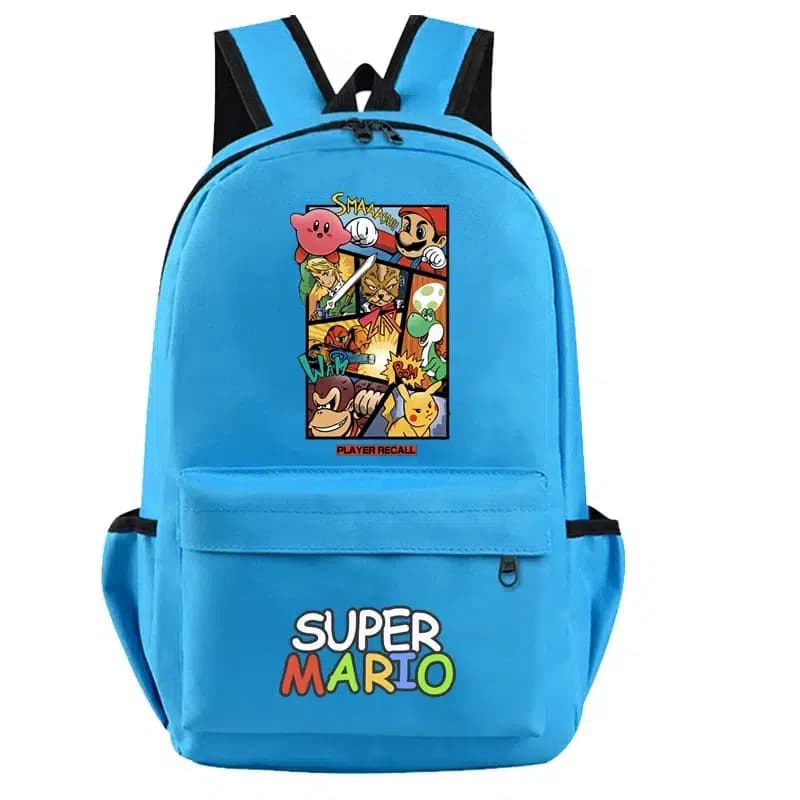 Super Mario Kinderrugzak Blauw met Personages