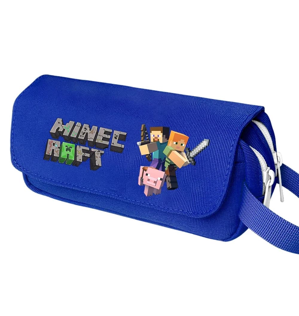 Minecraft Etui Pixelstijl met Rits