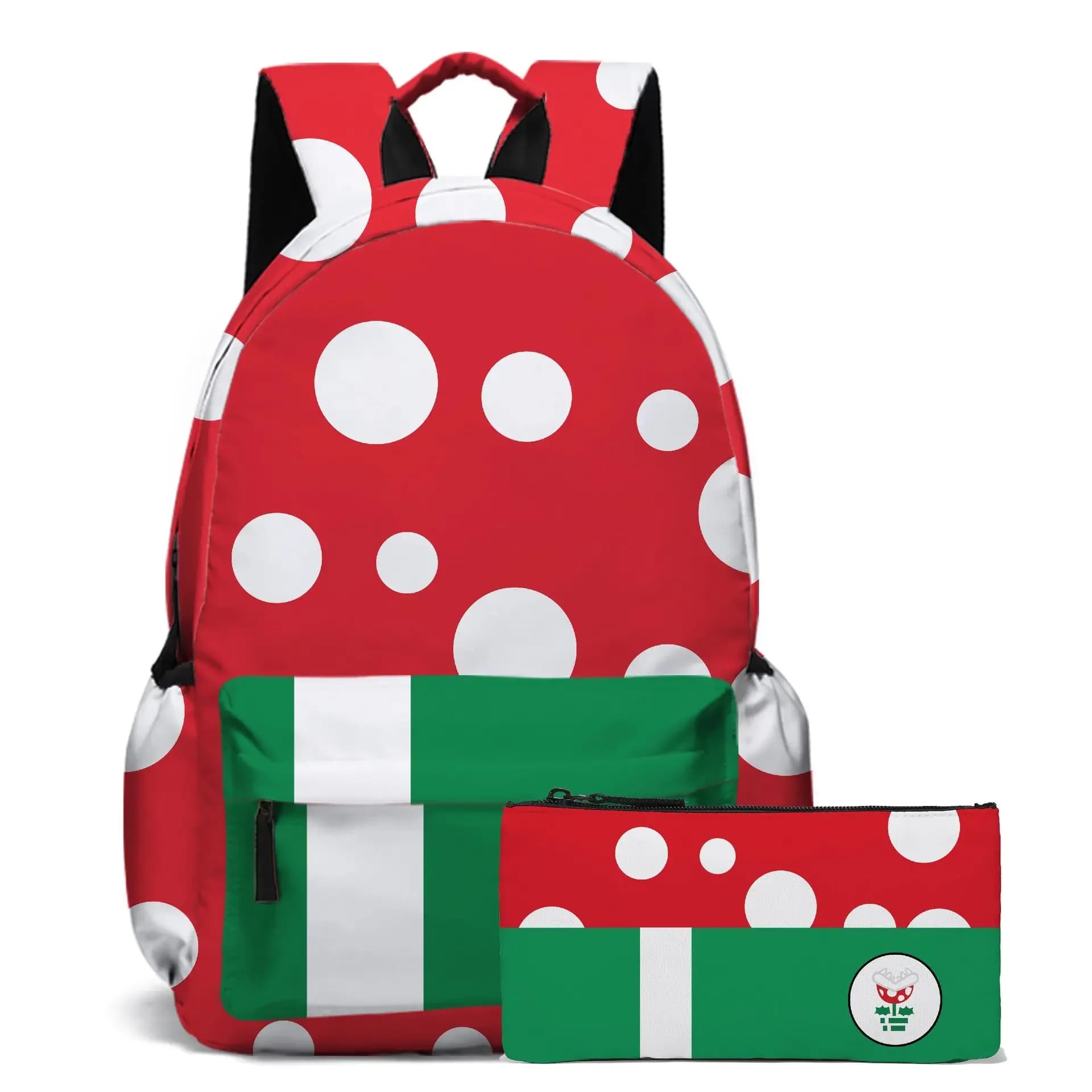 Set Rugzak en Etui Mario Personages (Model: Plant)