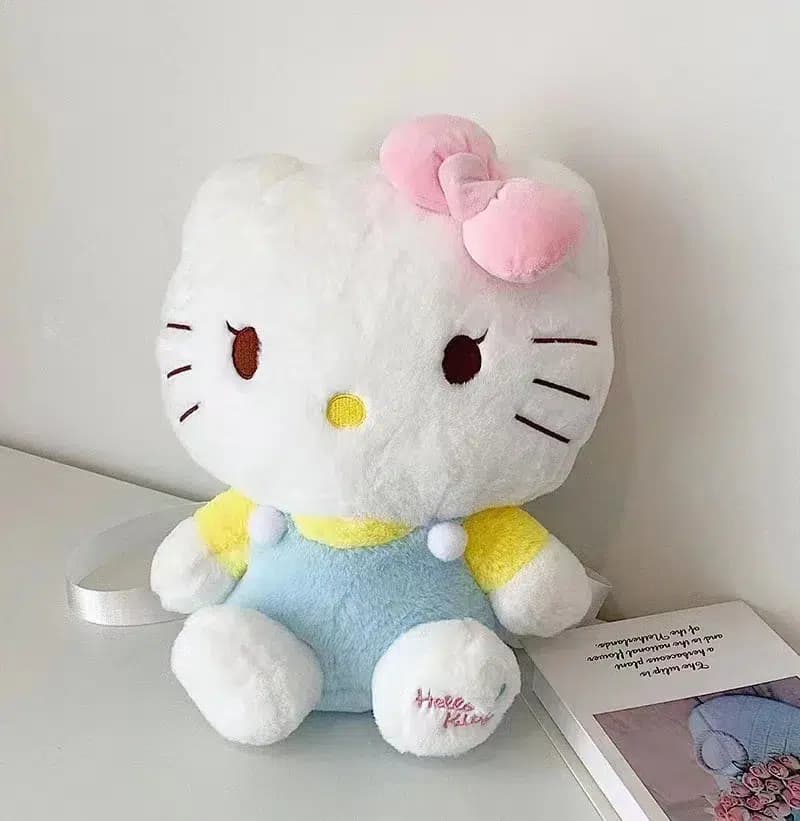 Hello Kitty Rugzak Pluche Wit Roze