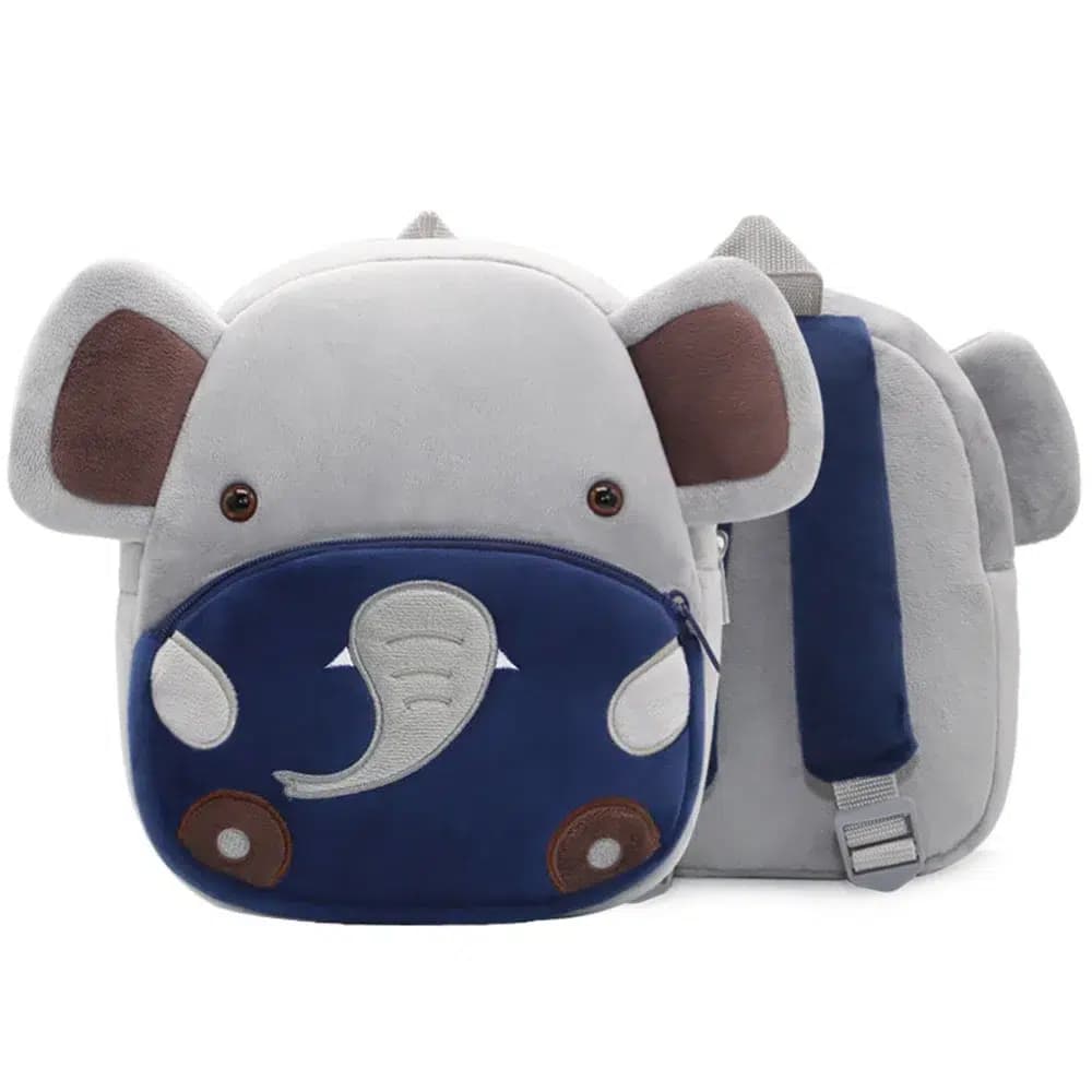 Grijze Kinder Rugzak Olifant Design