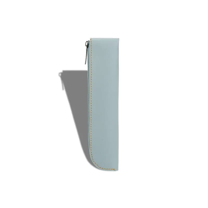 Minimalistische leren etui met ritssluiting