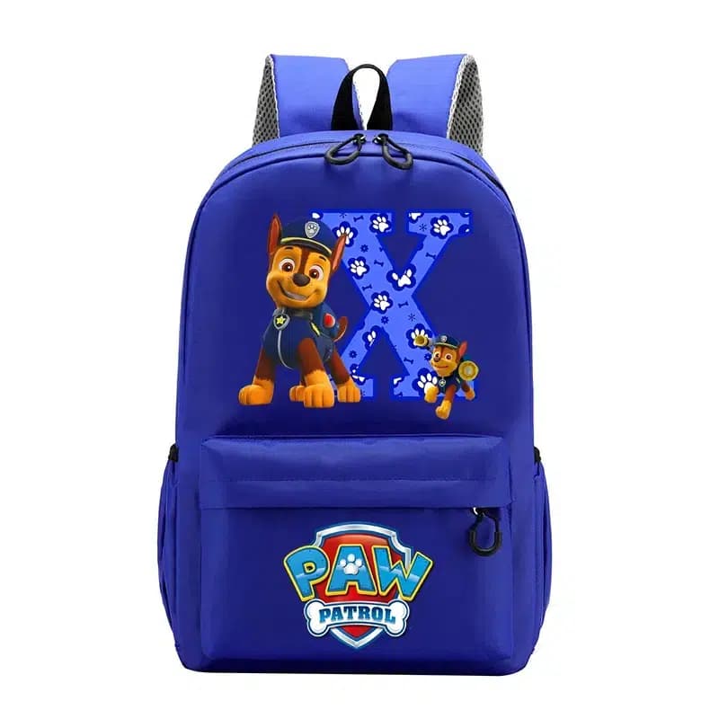 Paw Patrol Rugzak Blauw Met Pootafdrukken (Model: X)