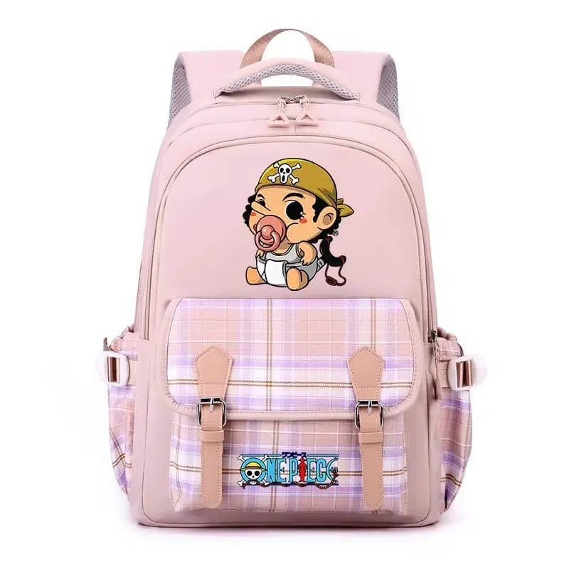 One Piece roze rugzak met chibi design
