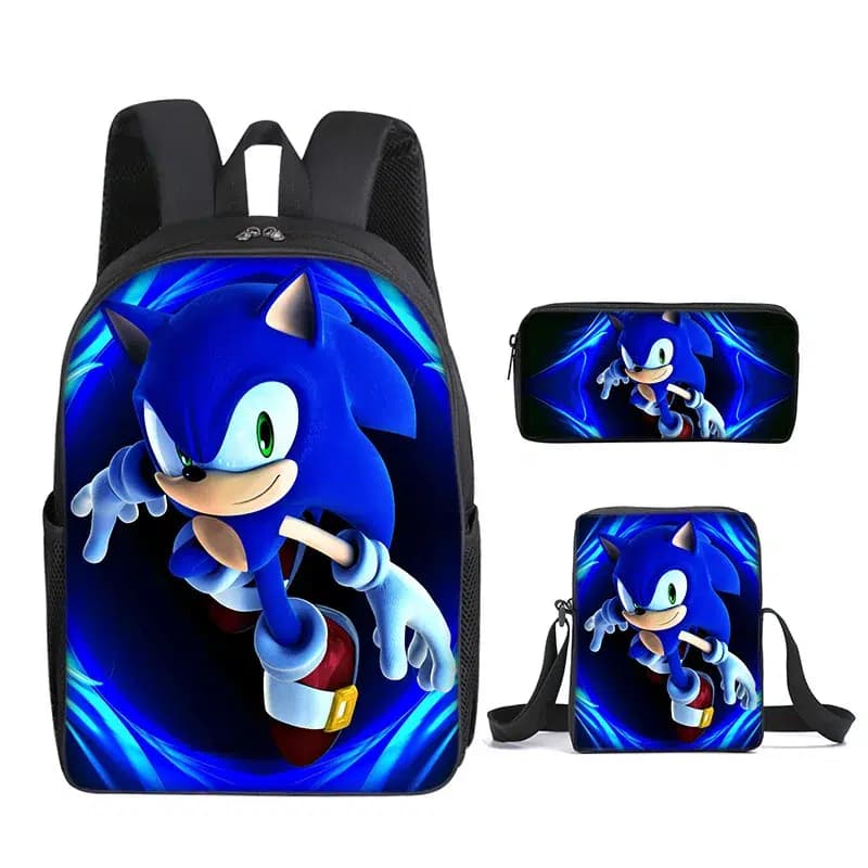 Sonic Rugzakset met Schoudertas en Etui (Model: 4)