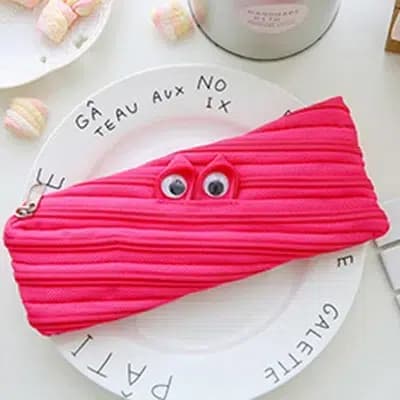 Kawaii Etui Met Ogen en Ritssluiting