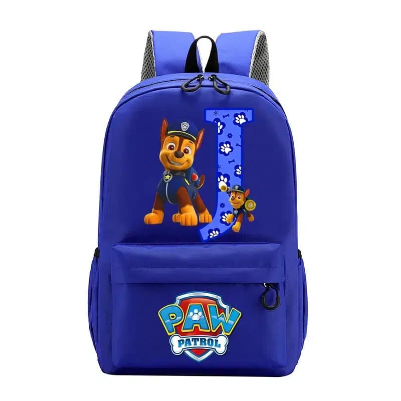 Paw Patrol Rugzak Blauw Met Pootafdrukken (Model: J)