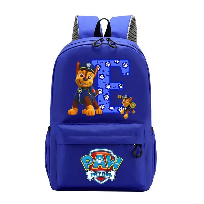 Paw Patrol Rugzak Blauw Met Pootafdrukken (Model: E)
