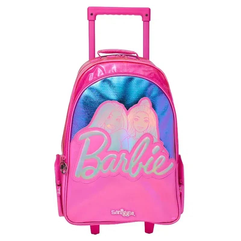 Barbie Trolley Rugzak Roze met Wielen