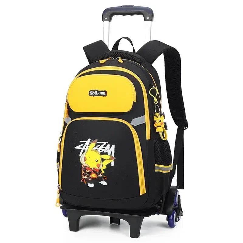 Pokémon trolley rugzak met Pikachu design (Model: Zwart)