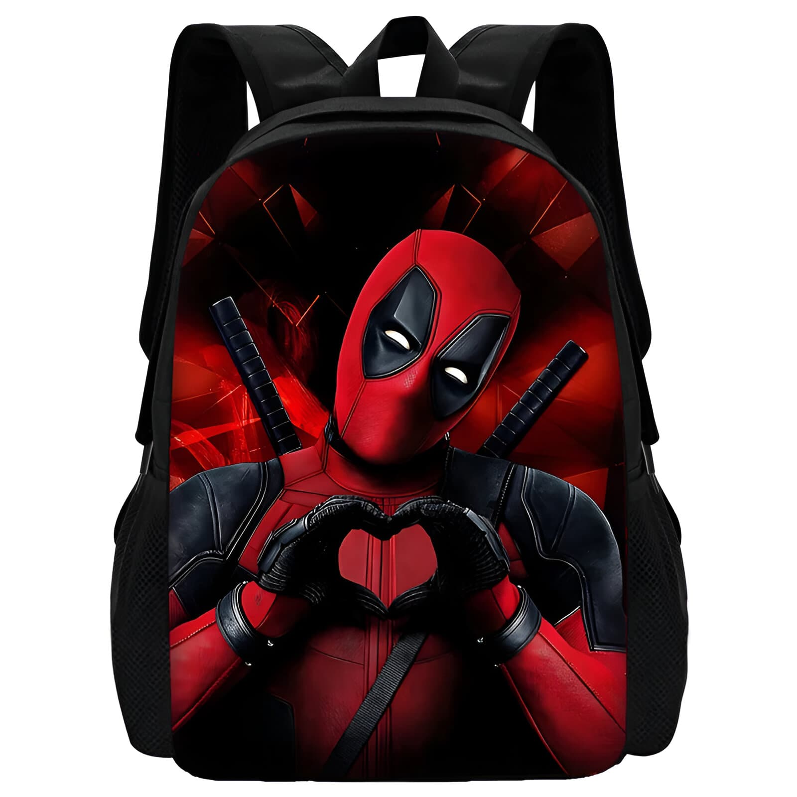 Deadpool Rugzak met Rode en Zwarte Accenten (Stijl: 1)