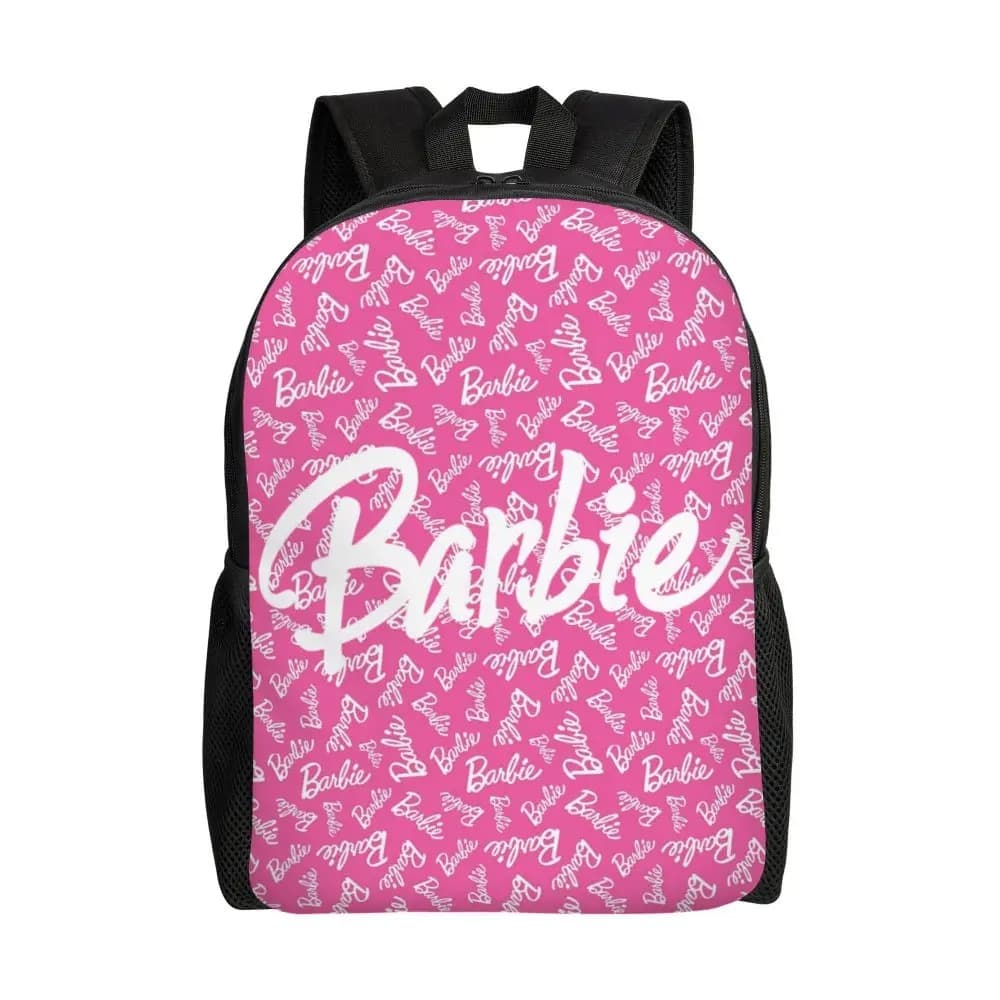 Barbie Rugzak Roze met Witte Print