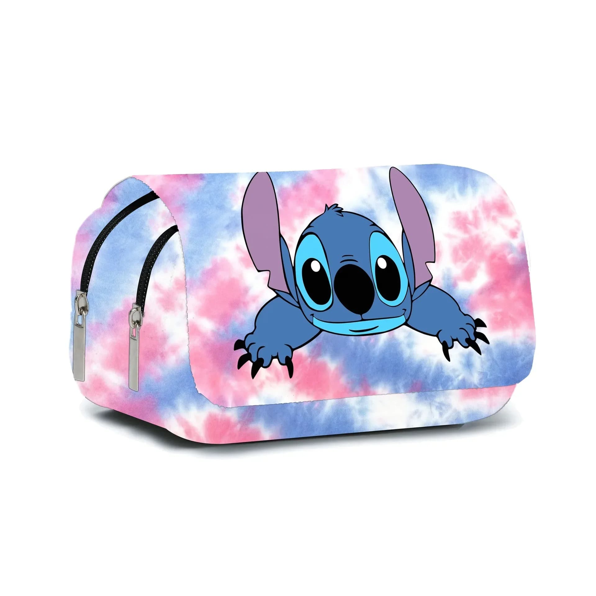 Stitch Trousse Roze en Blauw Tie-Dye