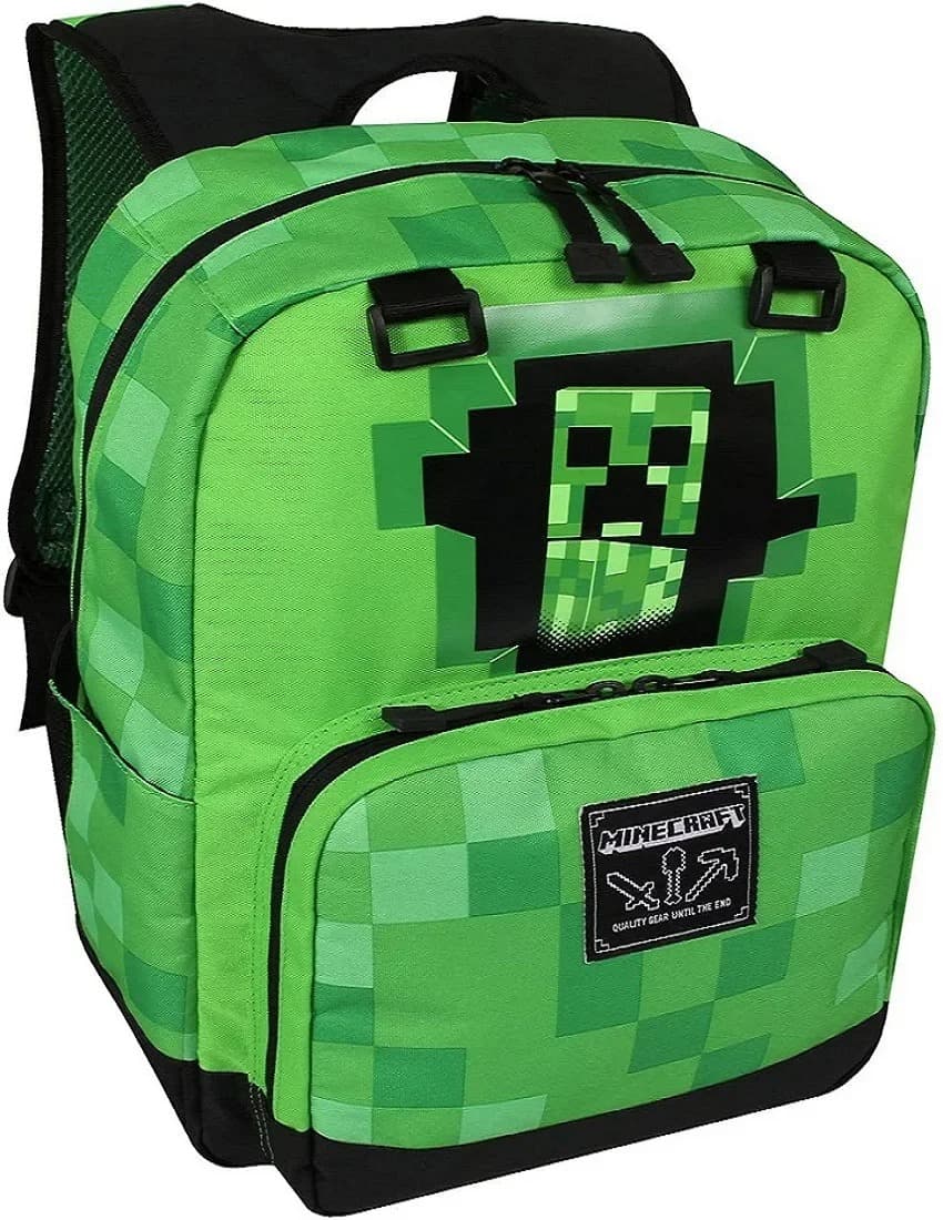 Minecraft Creeper Rugzak Groen en Zwart