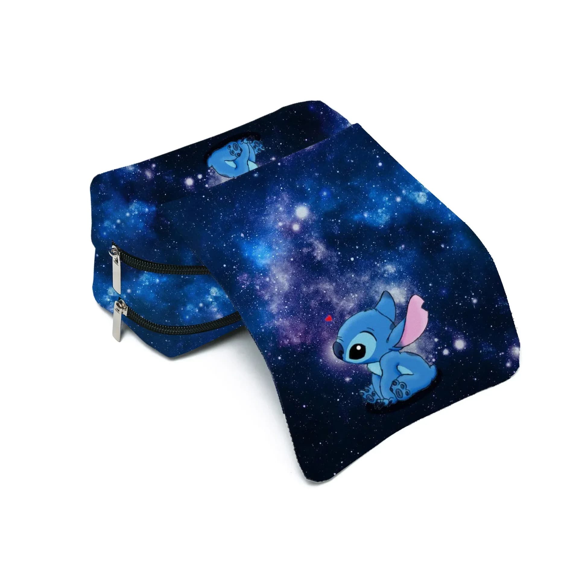 Stitch Pennenetui Blauw en Paars Ruimte Design
