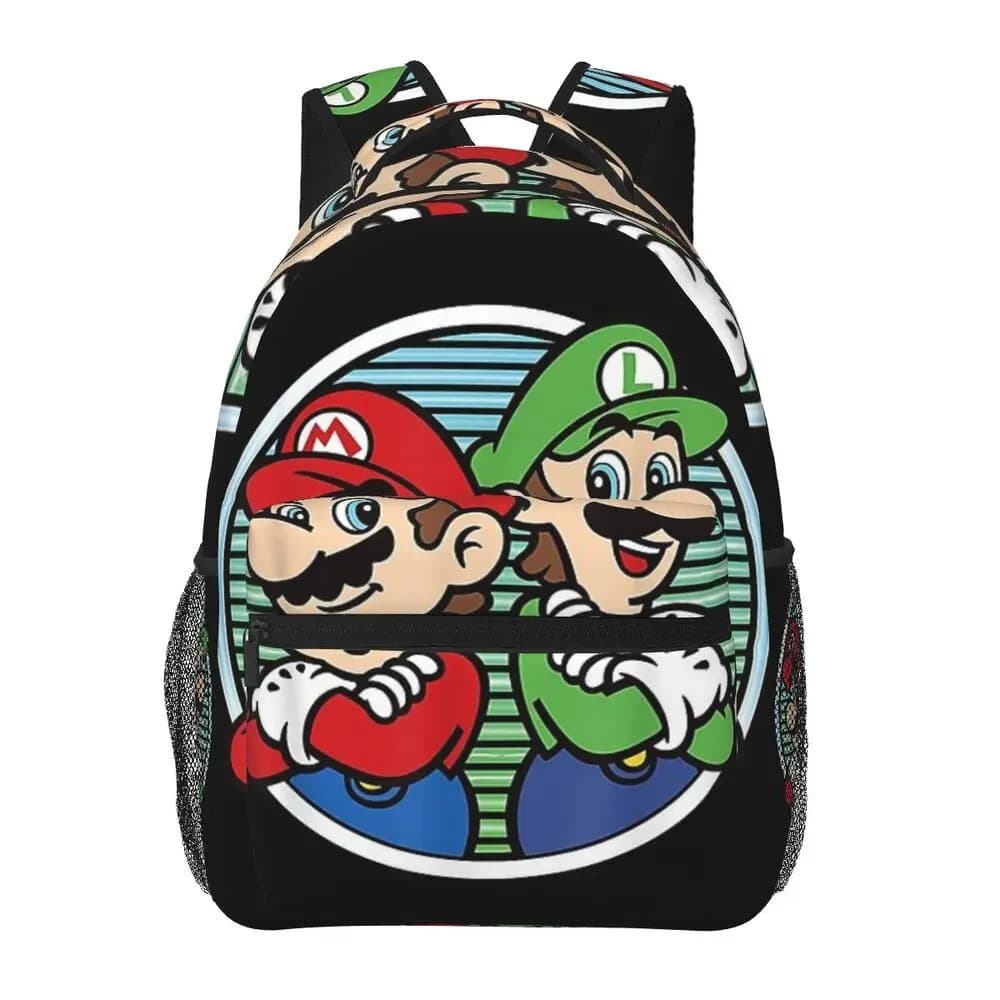 Super Mario Rugzak Mario en Luigi Zwart